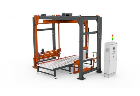 摇臂覆顶膜缠绕机