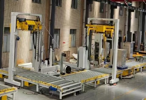 液晶面板托盘捆扎包装线