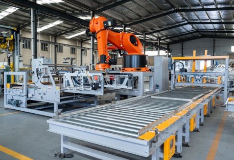 机器人逐层码垛线